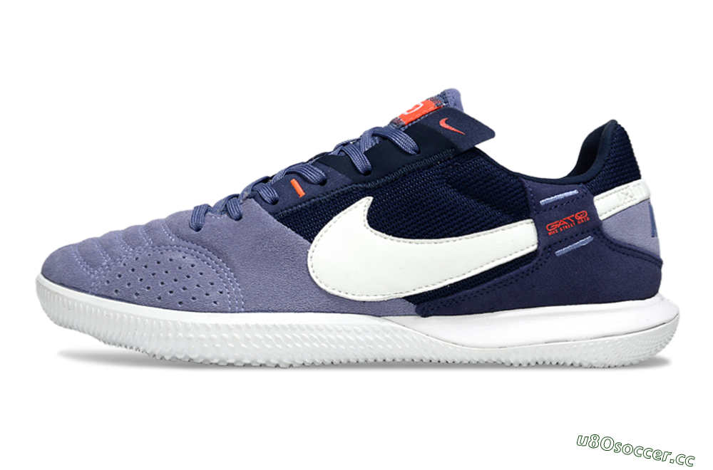 Men's Nike Street Gato IC Indoor & Futsal Low-Tops Football Shoes - Purple/Blue/White 0