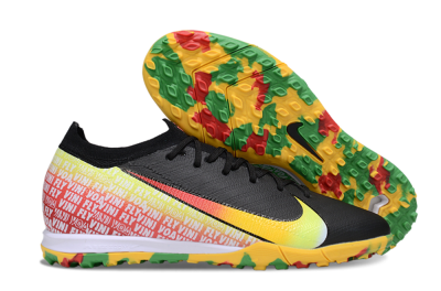 Unisex Nike Air Zoom Mercurial Vapor 16 Elite TF Artificial Turf Low-Tops Football Shoes - Black/Yellow/Red