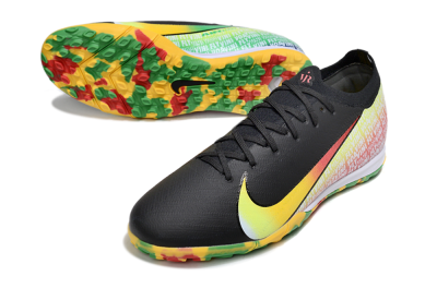 Unisex Nike Air Zoom Mercurial Vapor 16 Elite TF Artificial Turf Low-Tops Football Shoes - Black/Yellow/Red