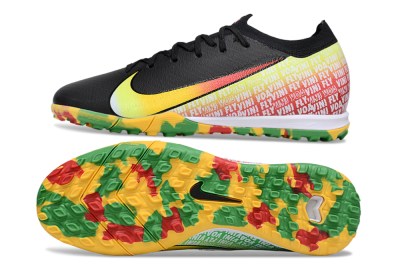 Unisex Nike Air Zoom Mercurial Vapor 16 Elite TF Artificial Turf Low-Tops Football Shoes - Black/Yellow/Red
