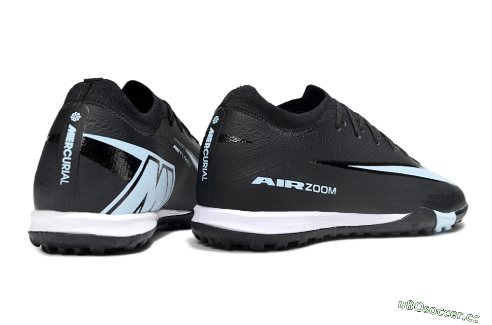 Unisex Nike Air Zoom Mercurial Vapor 16 Elite TF Artificial Turf Low-Tops Football Shoes - Black/Jade/White 6