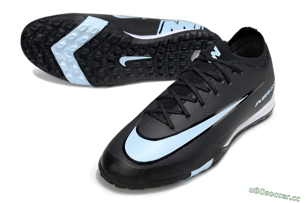 Unisex Nike Air Zoom Mercurial Vapor 16 Elite TF Artificial Turf Low-Tops Football Shoes - Black/Jade/White 3