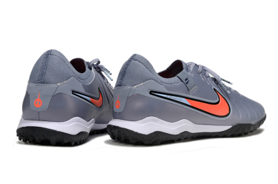 Men's Nike Tiempo Legend 10 Pro TF Artificial Turf Low-Tops Football Shoes - Blue/Jade/Red