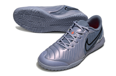 Men's Nike Tiempo Legend 10 Academy IC Indoor & Futsal Low-Tops Football Shoes - Blue/Black/Jade