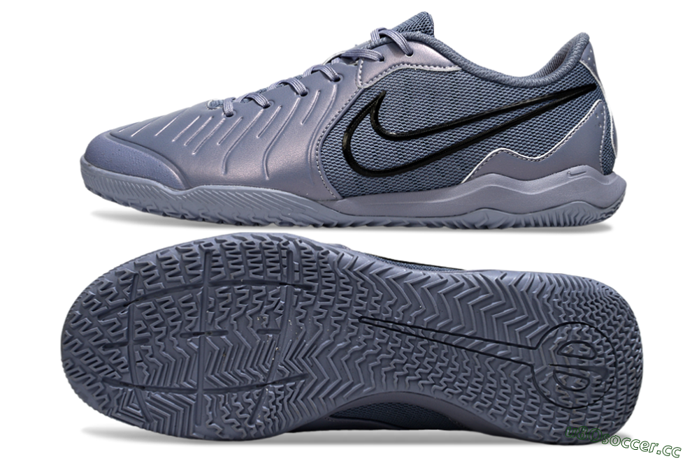Men's Nike Tiempo Legend 10 Academy IC Indoor & Futsal Low-Tops Football Shoes - Blue/Black/Jade 1