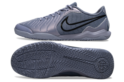 Men's Nike Tiempo Legend 10 Academy IC Indoor & Futsal Low-Tops Football Shoes - Blue/Black/Jade