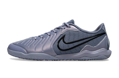 Men's Nike Tiempo Legend 10 Academy IC Indoor & Futsal Low-Tops Football Shoes - Blue/Black/Jade