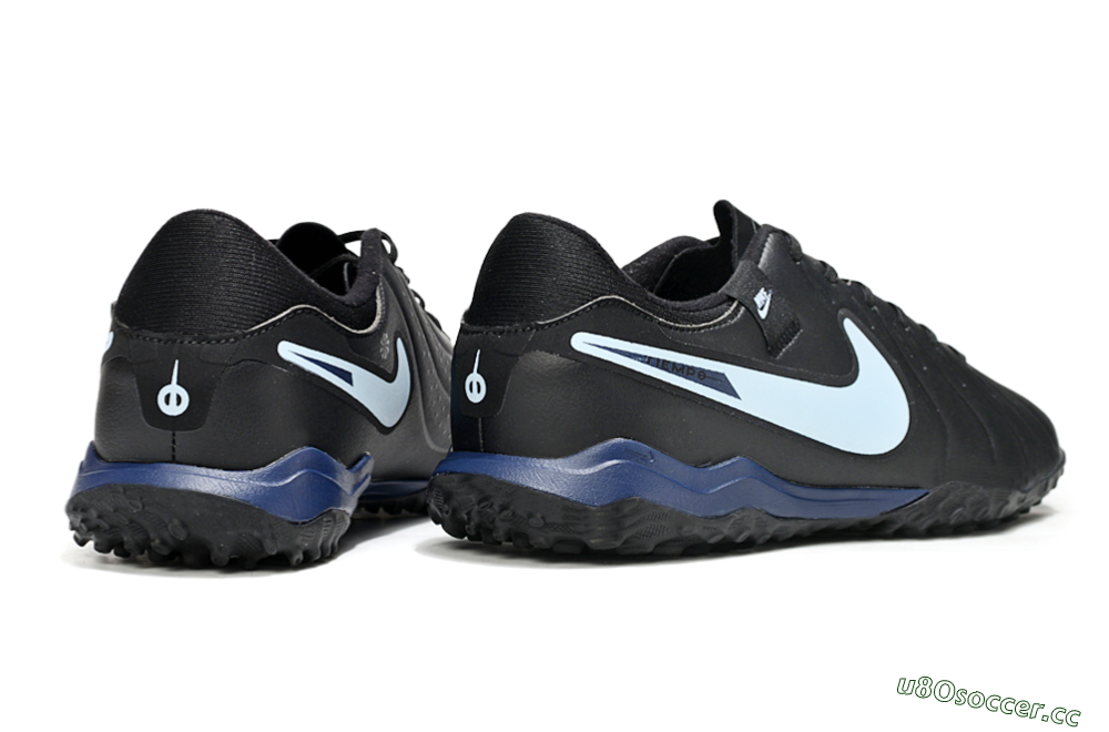 Men's Nike Tiempo Legend 10 Academy TF Artificial Turf Low-Tops Football Shoes - Black/Jade 6