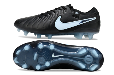 Men's Nike Tiempo Legend 10 Elite FG Firm Ground Low-Tops Football Boots - Black/Jade