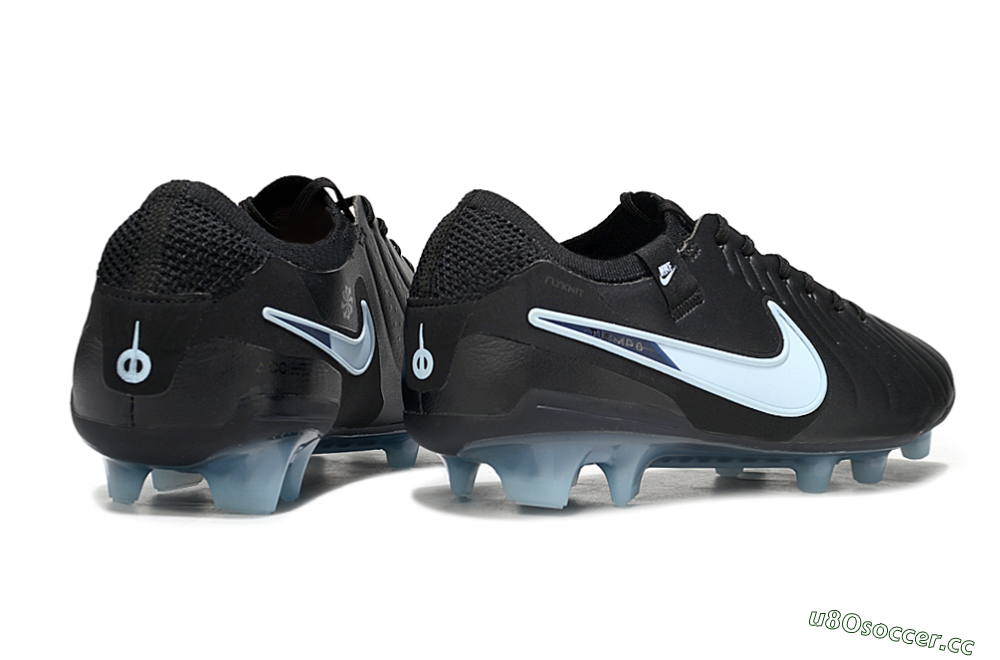 Men's Nike Tiempo Legend 10 Elite FG Firm Ground Low-Tops Football Boots - Black/Jade 6