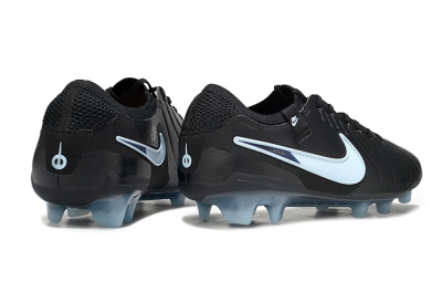 Men's Nike Tiempo Legend 10 Elite FG Firm Ground Low-Tops Football Boots - Black/Jade