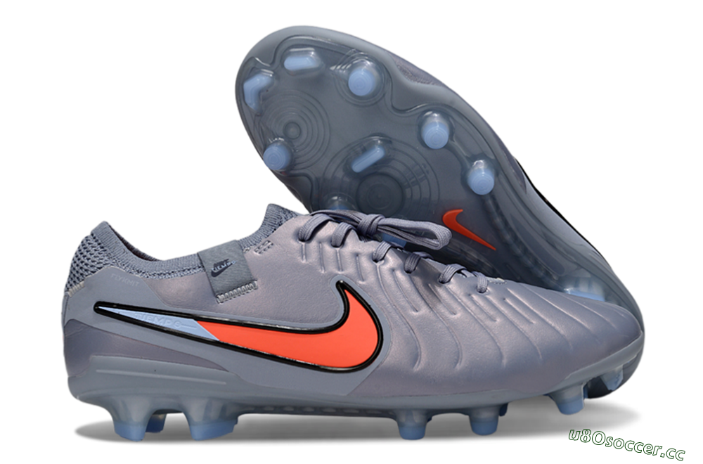 Men's Nike Tiempo Legend 10 Elite FG Firm Ground Low-Tops Football Boots - Blue/Jade/Red 2