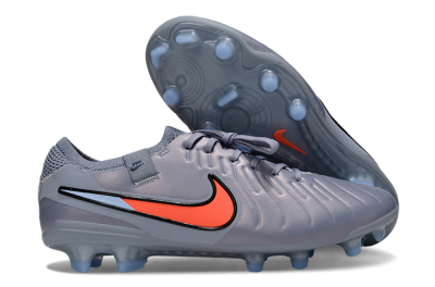 Men's Nike Tiempo Legend 10 Elite FG Firm Ground Low-Tops Football Boots - Blue/Jade/Red