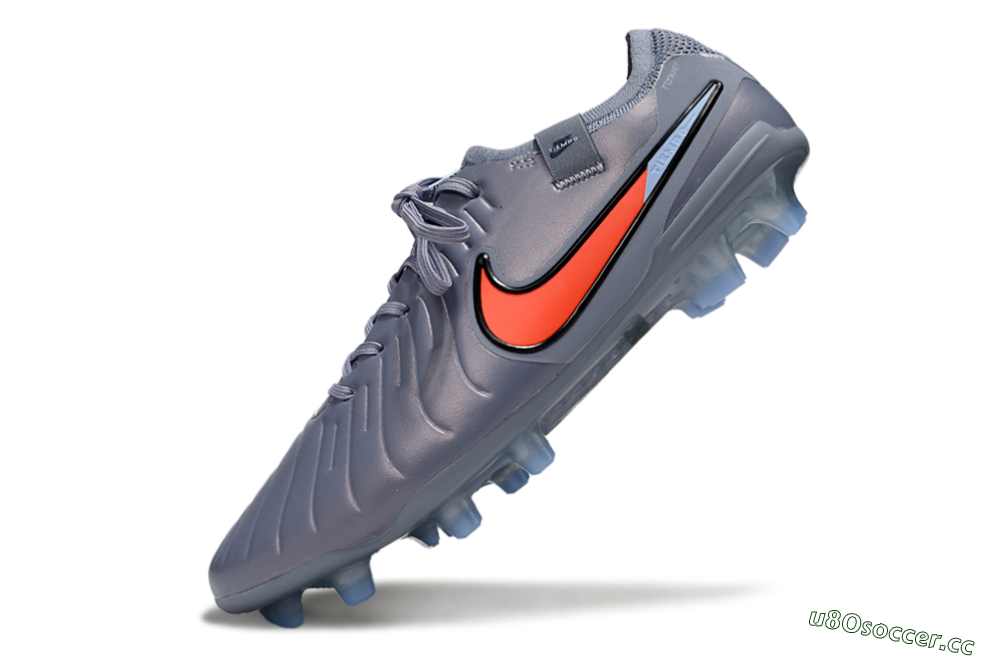 Men's Nike Tiempo Legend 10 Elite FG Firm Ground Low-Tops Football Boots - Blue/Jade/Red 5