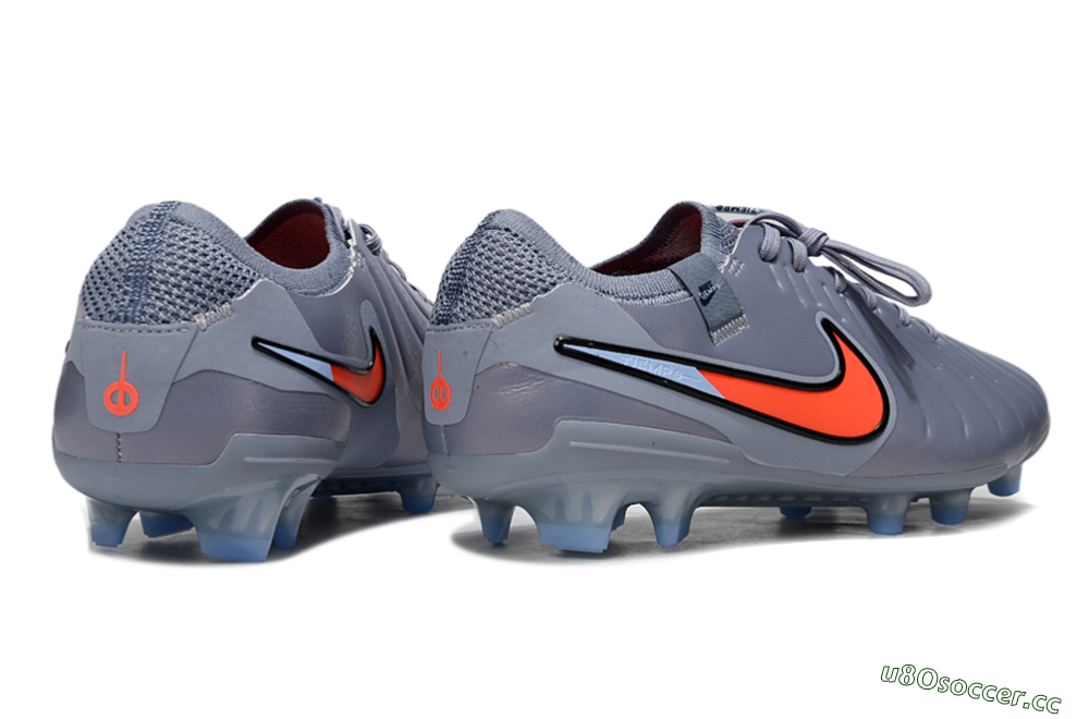 Men's Nike Tiempo Legend 10 Elite FG Firm Ground Low-Tops Football Boots - Blue/Jade/Red 6