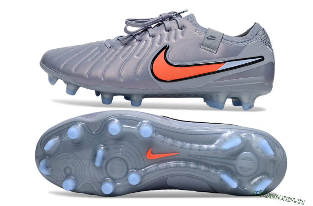 Men's Nike Tiempo Legend 10 Elite FG Firm Ground Low-Tops Football Boots - Blue/Jade/Red 1