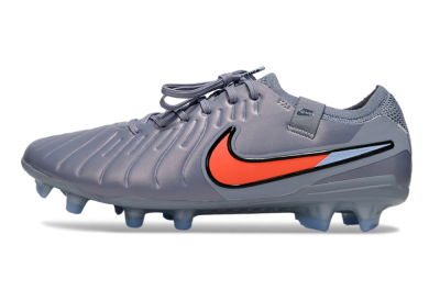 Men's Nike Tiempo Legend 10 Elite FG Firm Ground Low-Tops Football Boots - Blue/Jade/Red