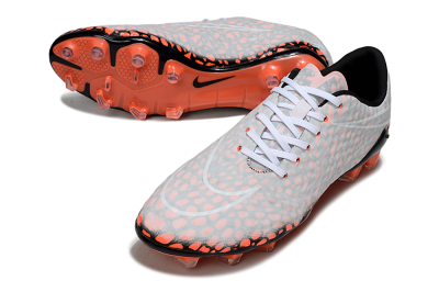 Men's Nike Hypervenom Phantom RGN SE FG Firm Ground Low-Tops Football Boots - Grey/Red/Black