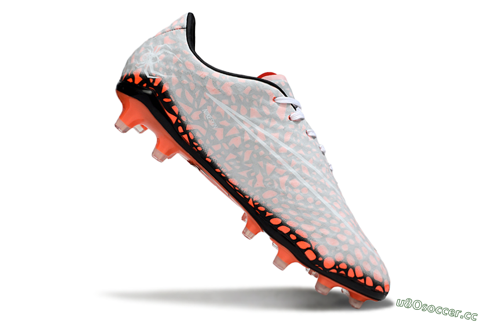 Men's Nike Hypervenom Phantom RGN SE FG Firm Ground Low-Tops Football Boots - Grey/Red/Black 4