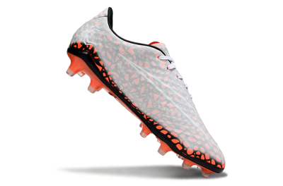 Men's Nike Hypervenom Phantom RGN SE FG Firm Ground Low-Tops Football Boots - Grey/Red/Black