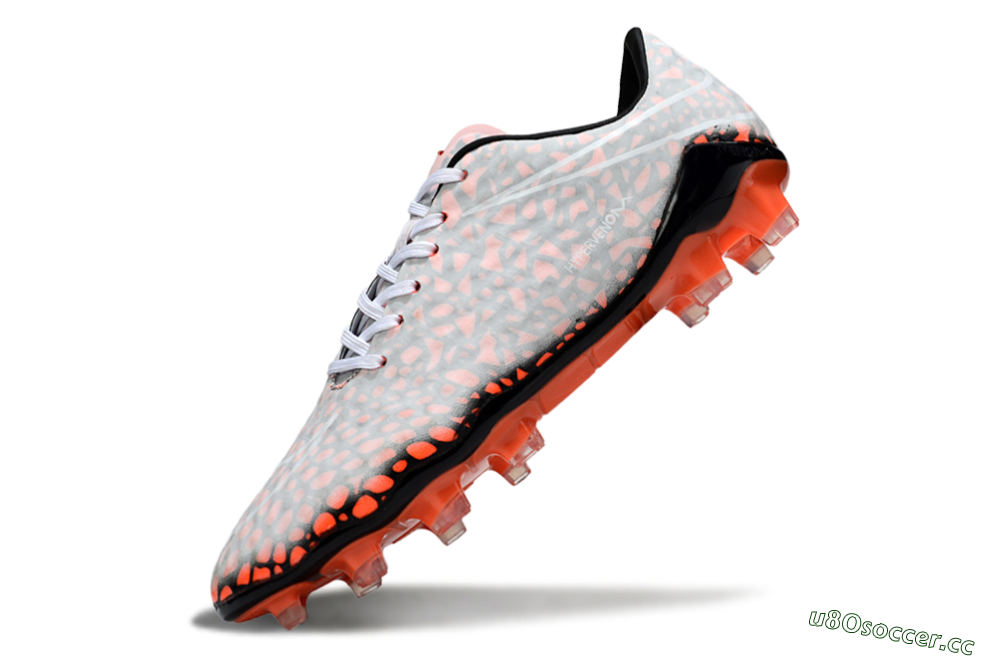 Men's Nike Hypervenom Phantom RGN SE FG Firm Ground Low-Tops Football Boots - Grey/Red/Black 5