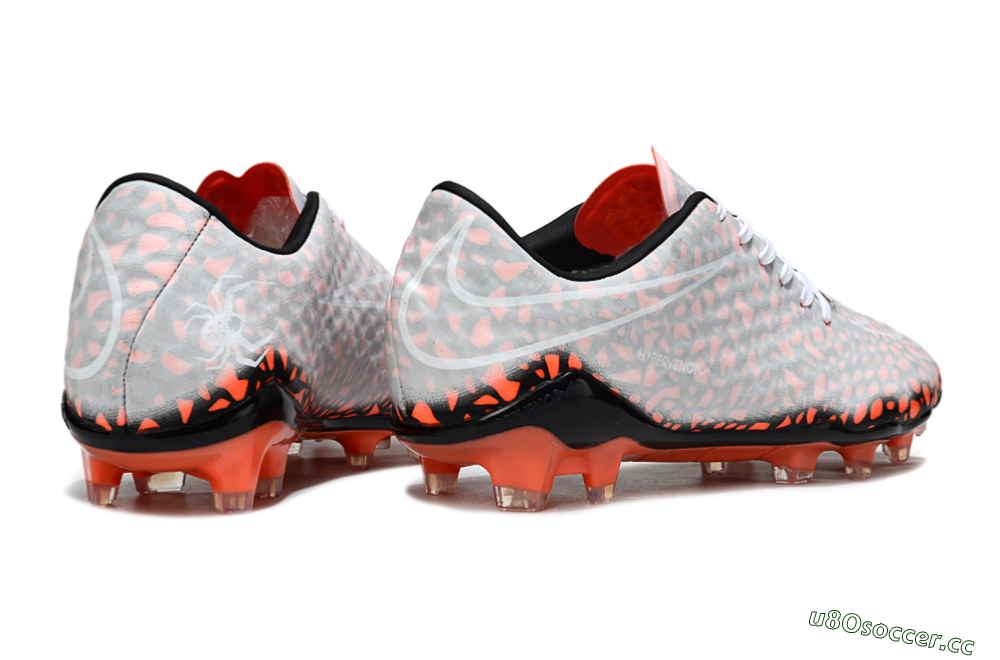 Men's Nike Hypervenom Phantom RGN SE FG Firm Ground Low-Tops Football Boots - Grey/Red/Black 6