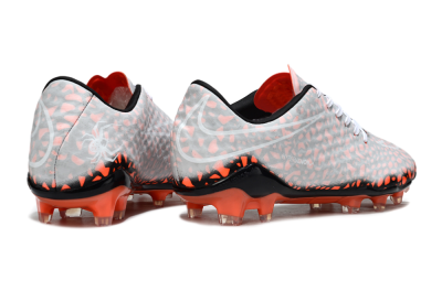 Men's Nike Hypervenom Phantom RGN SE FG Firm Ground Low-Tops Football Boots - Grey/Red/Black