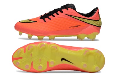 Men's Nike Hypervenom Phantom FG Firm Ground Low-Tops Football Boots - Red/Yellow/Black