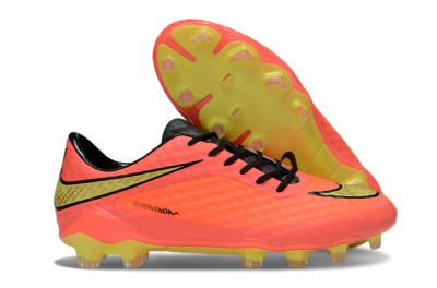 Men's Nike Hypervenom Phantom FG Firm Ground Low-Tops Football Boots - Red/Yellow/Black