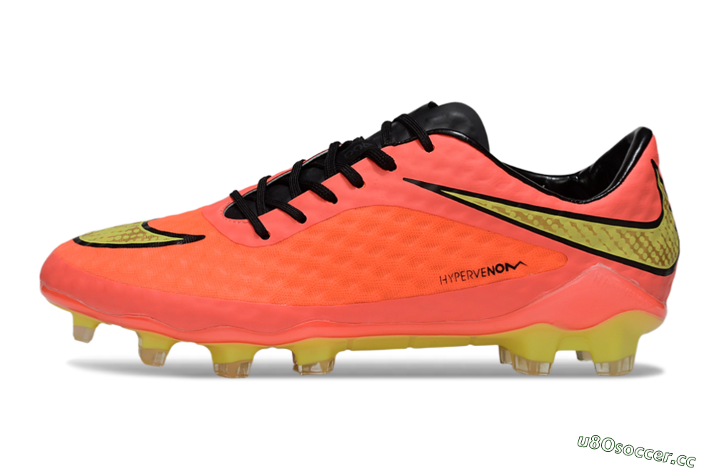 Men's Nike Hypervenom Phantom FG Firm Ground Low-Tops Football Boots - Red/Yellow/Black 0