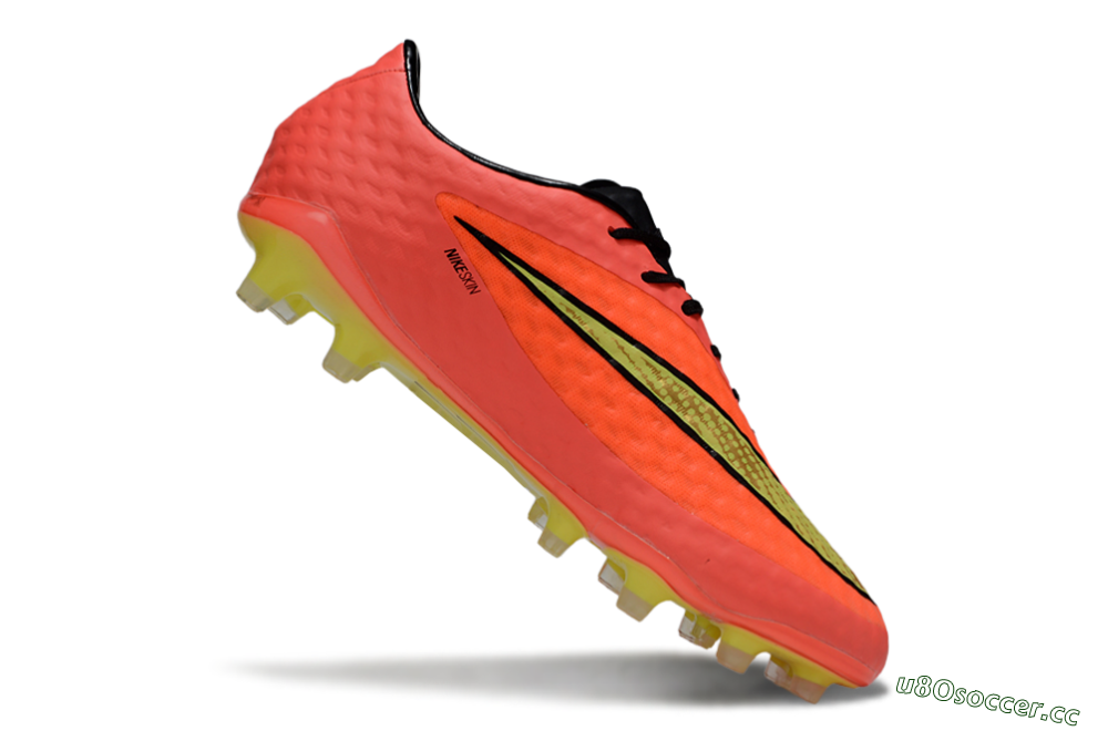 Men's Nike Hypervenom Phantom FG Firm Ground Low-Tops Football Boots - Red/Yellow/Black 4