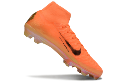 Unisex Nike Air Zoom Mercurial Superfly 10 Elite FG Firm Ground High-Tops Football Boots - Red/Black/Gold