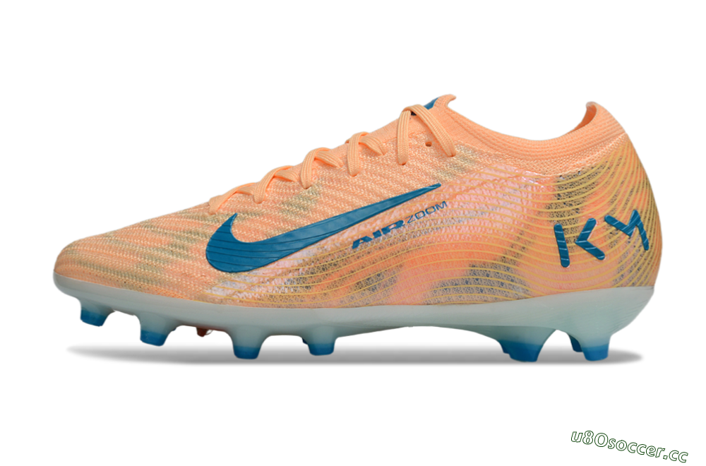 Men's Nike Air Zoom Mercurial Vapor 16 Elite AG Artificial Grass Low-Tops Football Boots - Pink/Blue/Yellow 0