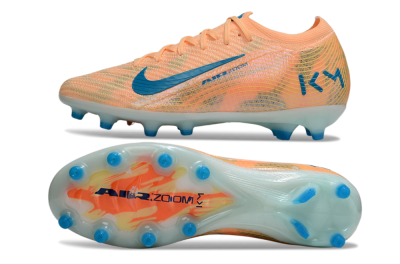 Men's Nike Air Zoom Mercurial Vapor 16 Elite AG Artificial Grass Low-Tops Football Boots - Pink/Blue/Yellow