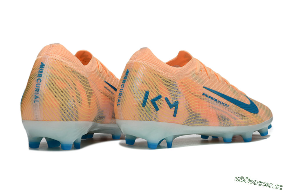 Men's Nike Air Zoom Mercurial Vapor 16 Elite AG Artificial Grass Low-Tops Football Boots - Pink/Blue/Yellow 6