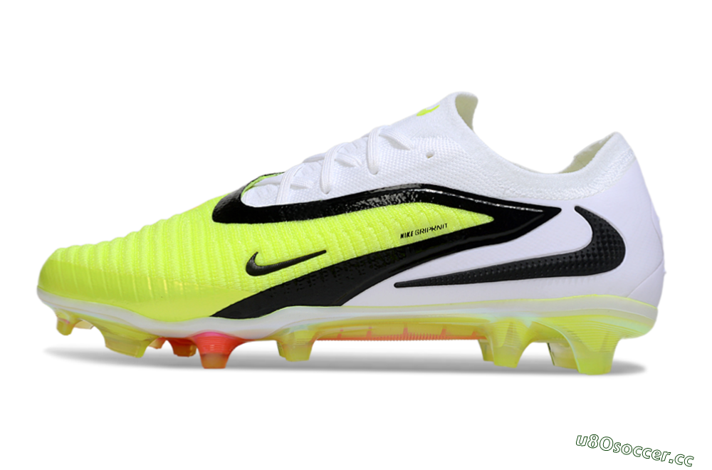 Unisex Nike Phantom 6 Elite Low FG Firm Ground Low-Tops Football Boots - Yellow/Black/White 0
