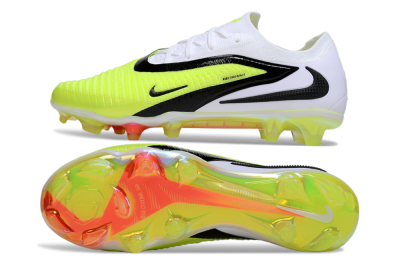 Unisex Nike Phantom 6 Elite Low FG Firm Ground Low-Tops Football Boots - Yellow/Black/White