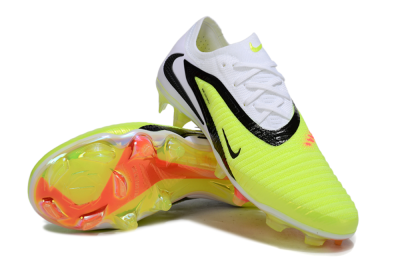 Unisex Nike Phantom 6 Elite Low FG Firm Ground Low-Tops Football Boots - Yellow/Black/White