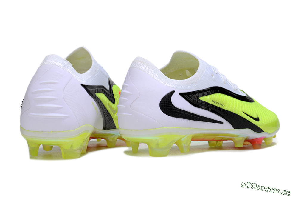 Unisex Nike Phantom 6 Elite Low FG Firm Ground Low-Tops Football Boots - Yellow/Black/White 6