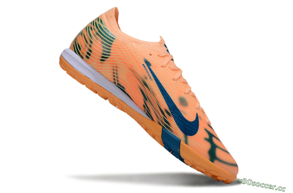 Unisex Nike Air Zoom Mercurial Vapor 16 Elite TF Artificial Turf Low-Tops Football Shoes - Pink/Blue/Yellow 4