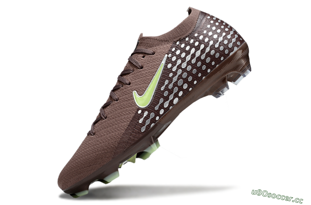 Unisex Nike Air Zoom Mercurial Vapor 16 Elite FG Firm Ground Low-Tops Football Boots - Brown/Yellow/Silver 5