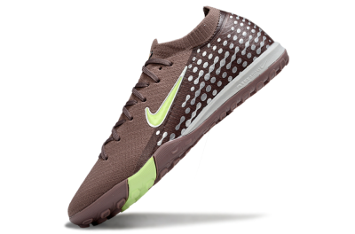 Men's Nike Air Zoom Mercurial Vapor 16 Elite TF Artificial Turf Low-Tops Football Shoes - Brown/Yellow/Silver