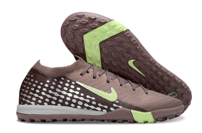 Men's Nike Air Zoom Mercurial Vapor 16 Elite TF Artificial Turf Low-Tops Football Shoes - Brown/Yellow/Silver
