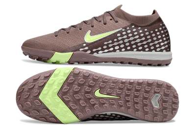 Men's Nike Air Zoom Mercurial Vapor 16 Elite TF Artificial Turf Low-Tops Football Shoes - Brown/Yellow/Silver