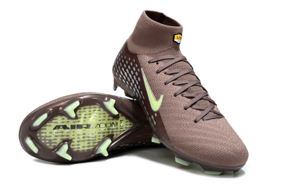 Unisex Nike Air Zoom Mercurial Superfly 10 Elite FG Firm Ground High-Tops Football Boots - Brown/Yellow/Silver