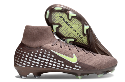 Unisex Nike Air Zoom Mercurial Superfly 10 Elite FG Firm Ground High-Tops Football Boots - Brown/Yellow/Silver