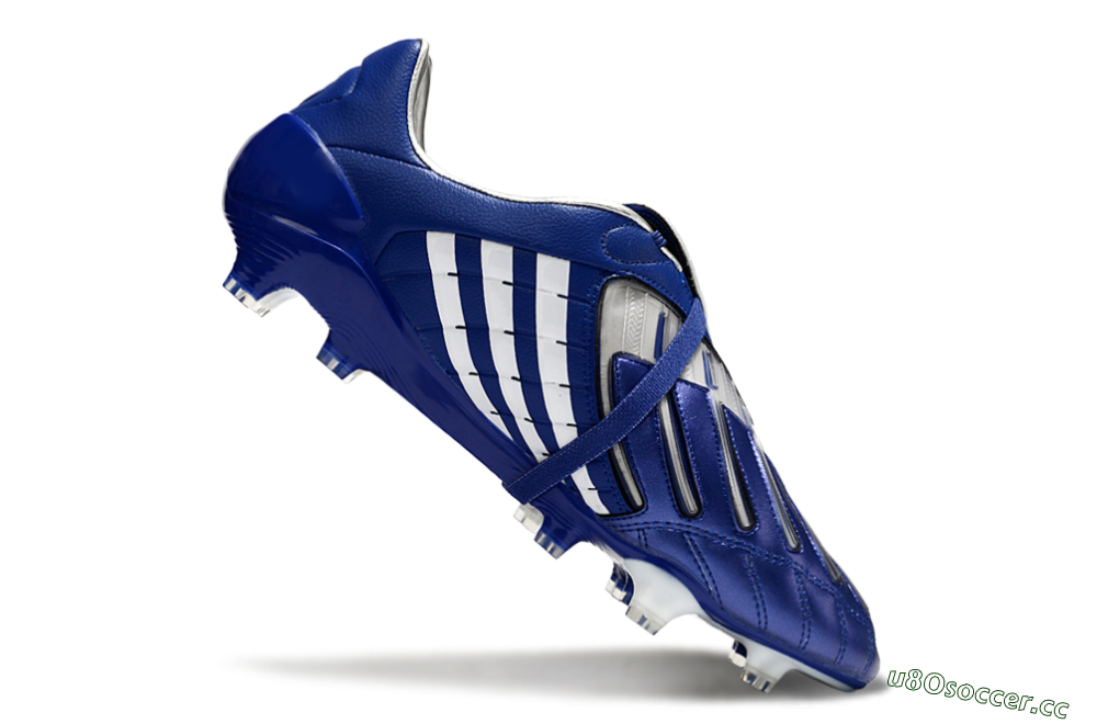 Men's Adidas Predator Accelerator FG Firm Ground Low-Tops Football Boots - Blue/White 4