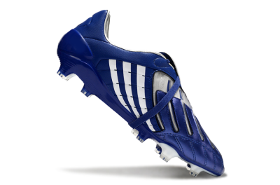 Men's Adidas Predator Accelerator FG Firm Ground Low-Tops Football Boots - Blue/White