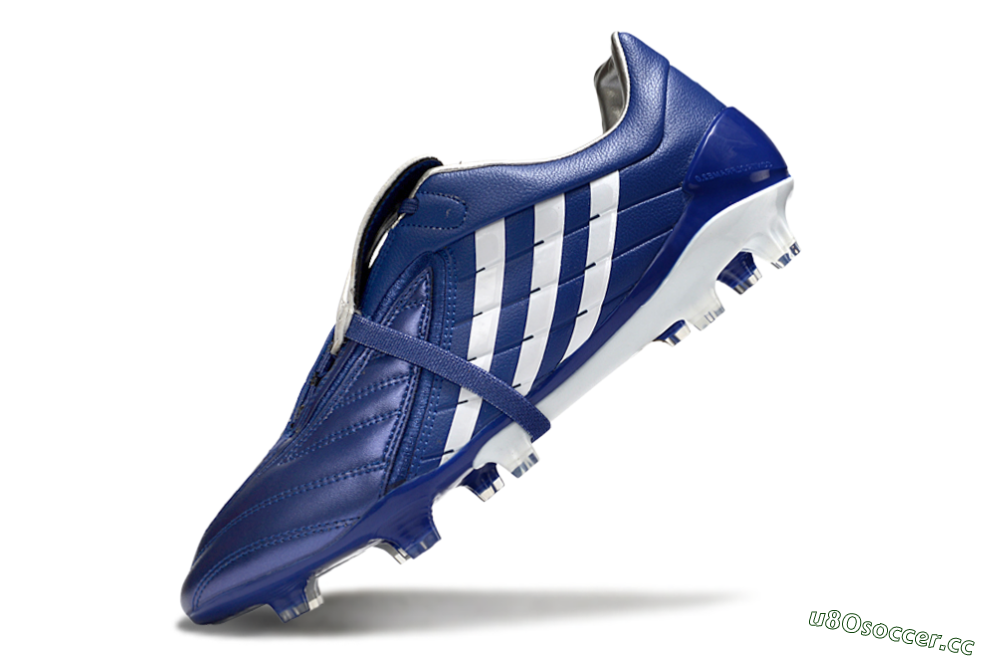 Men's Adidas Predator Accelerator FG Firm Ground Low-Tops Football Boots - Blue/White 5