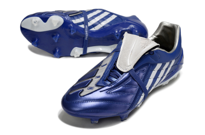 Men's Adidas Predator Accelerator FG Firm Ground Low-Tops Football Boots - Blue/White